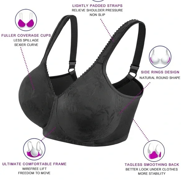 Full coverage wire Free Bra - Picture 3 of 5